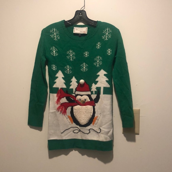 Vintage ugly Christmas sweater- size kids 14-large - Picture 1 of 11